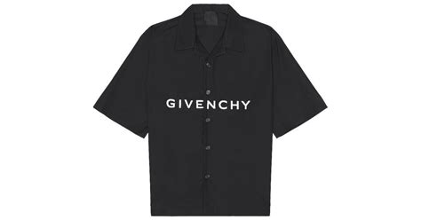 givenchy hemd schwarz|Hemd aus Popeline .